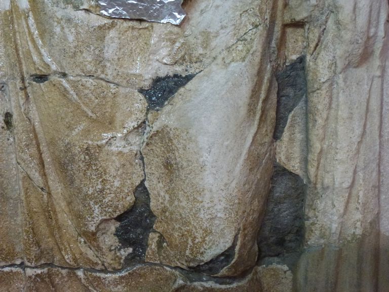 Pulitura della stuccatura a cemento